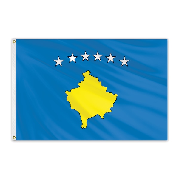 Global Flags Unlimited Kosovo Outdoor Nylon Flag 3'x5' 203620